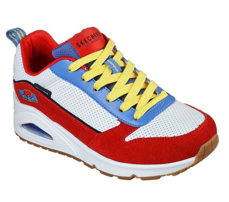 Skechers Dam Vita/Röda Snörskor - Uno - Bt21 - Sverige (AGNYZ-6589)